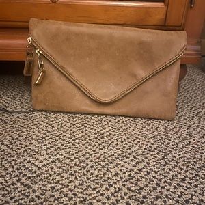 Aldo clutch bag with gold strap